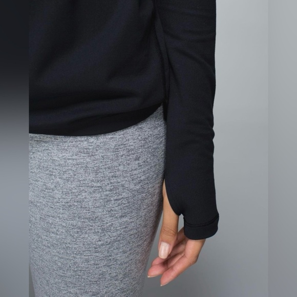 Lululemon Healthy Heart Pullover Crossover Cowl Neck Black size 6 - Picture 2 of 11